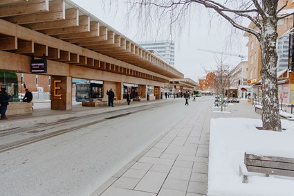 Markvärme under terminalområdet gör vinterns utmaningar enklare att hantera. Foto Anton Matsjons