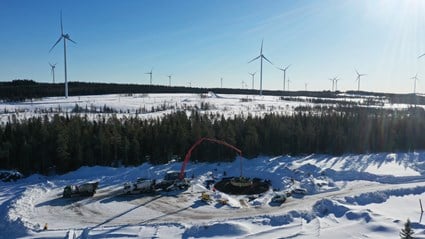 2018 vidareutvecklades vindparken med ytterligare fyra vindkraftverk – Fäbodliden II.