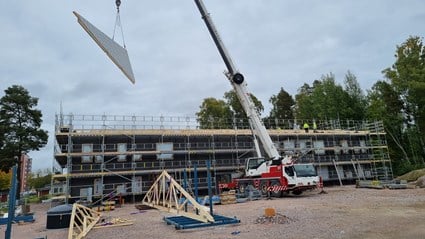 Byggprocessen tog 14 månader från första spadtaget.